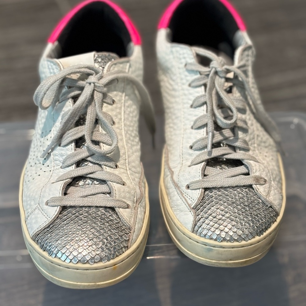 P448 Women's Sneakers in Gray and Pink